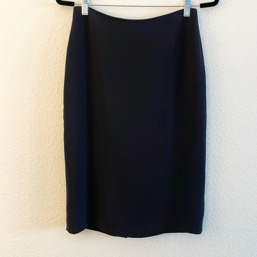 Barney’s New York matte silk black pencil skirt 6